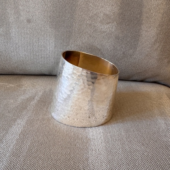 Michael Aram Silver plated Hammered Coffee / Teapot Sugar Bowl & Creamer - Picture 4 of 13